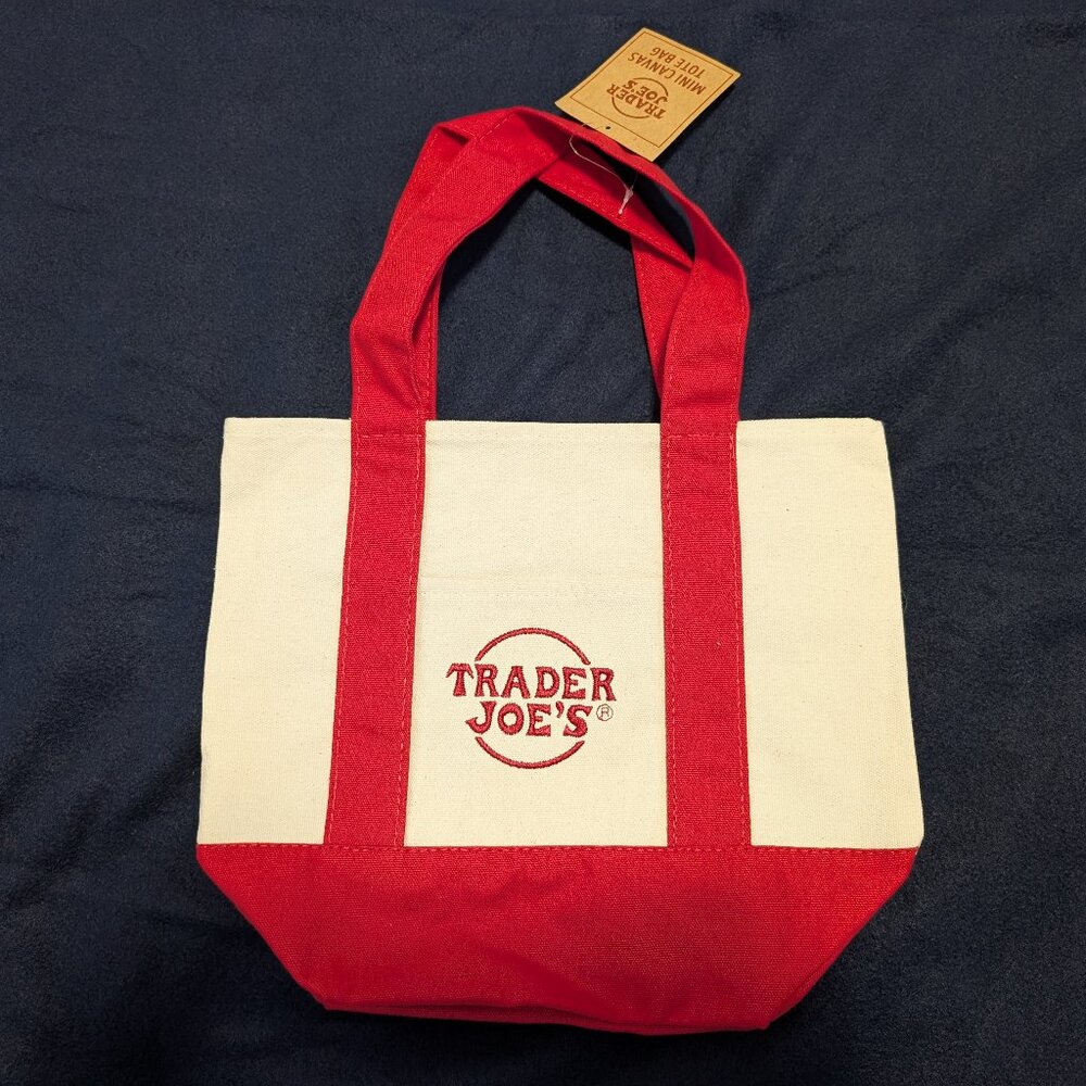 Trader Joe's Canvas Mini Tote Bag